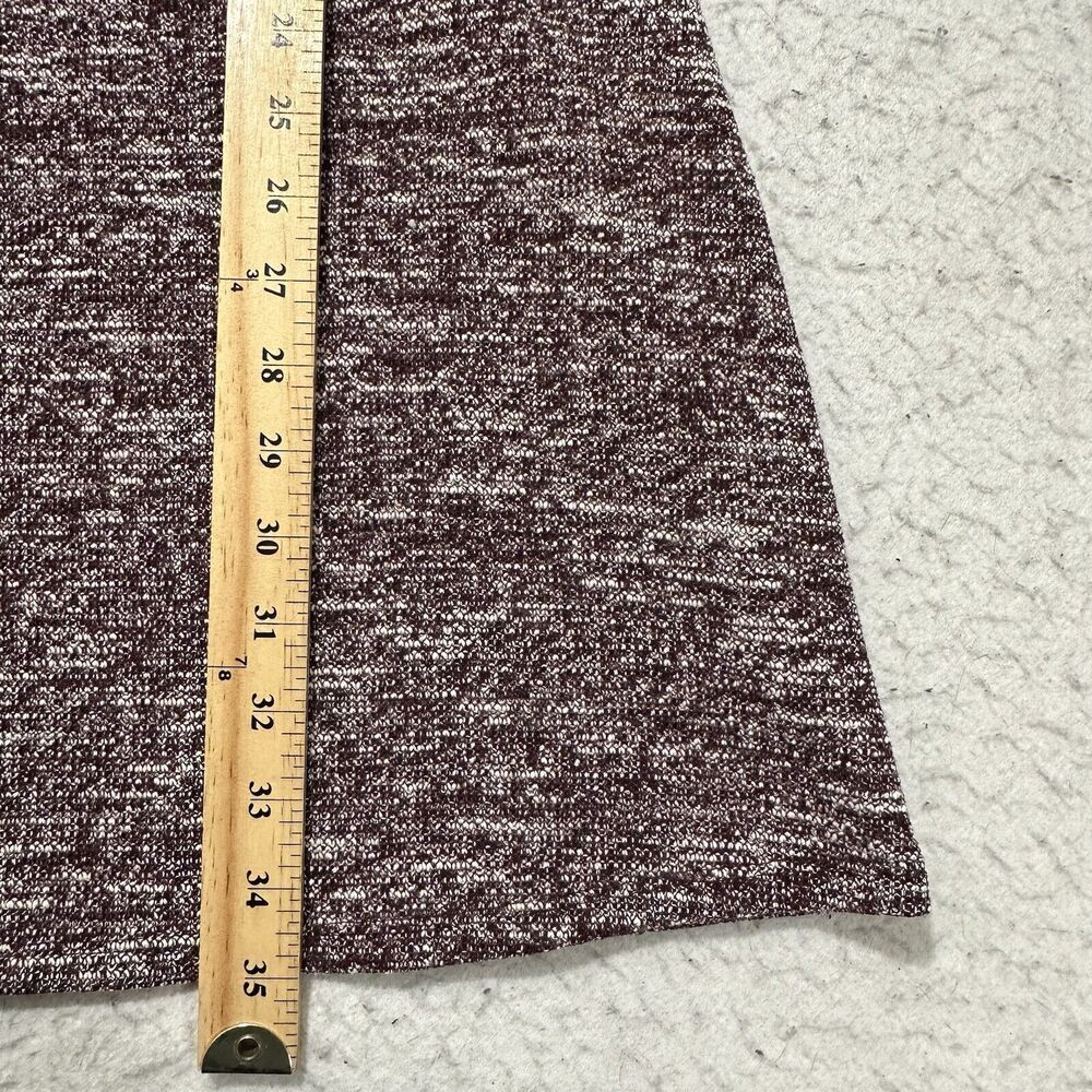 Ann Taylor LOFT Women's 4 Burgundy Short Sleeve Fringe Short Sleeve Sheath Dress - Picture 9 of 12